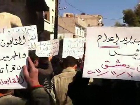 فري برس مظاهرة شباب القابون ثاني أيام عيد الأضحى 7 11 2011