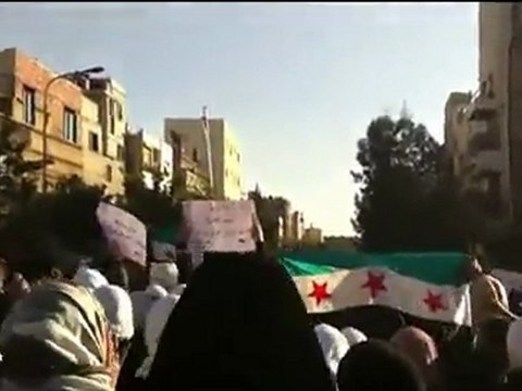 مظاهرة في حي الميدان شارع الزاهرة القديمة وهتف المتظاهرون باسقاط النظام واعدام الرئيس 7 11 2011