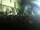 فري برس   مظاهرة مسائية بحي الحميدية بحماة 7 11 2011