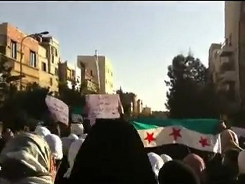 فري برس مظاهرة في حي الميدان شارع الزاهرة القديمة وهتف المتظاهرون باسقاط النظام واعدام الرئيس 7 11 2011