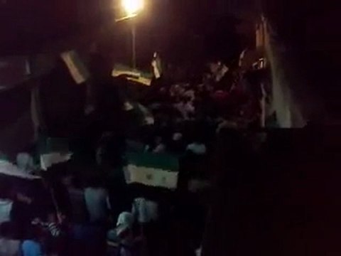 فري برس حمص الميدان مظاهرة مسائية رائعة هيئة التنسيق لاتمثلنا 9 11 2011