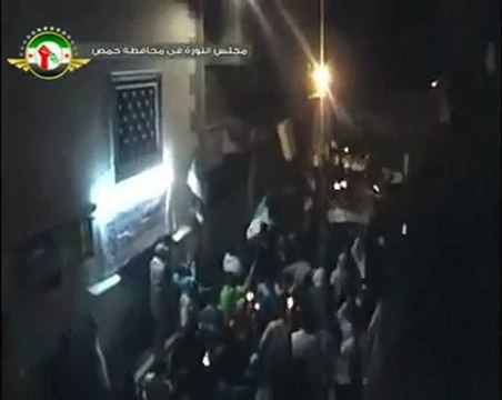 فري برس حمص الميدان مظاهرة مسائية رائعة يلعن روحك ياحافظ 9 11 2011