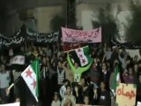 فري برس   حماة المحتلة حي الحميدية مظاهرة مسائينة خميس الاضراب 10 11 2011