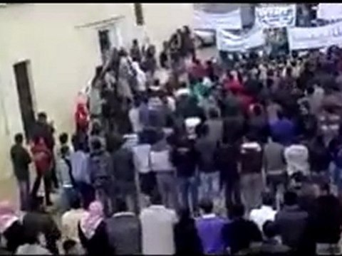 فري برس حماة الغاب بريديج مظاهرة حاشدة لاحرار البلدة في جمعة تجميد العضوية 11 11 2011