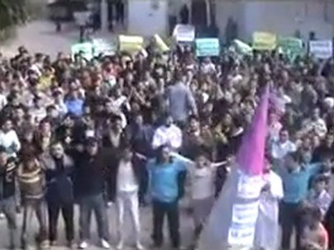 فري برس حمص تلبيسة مظاهرة حاشدة رائعة جمعة تجميد العضوية 11 11 2011 ج1
