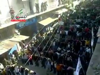 فري برس   إدلب   بنش رداً على إجتماع الجامعة 12 11 2011 جـ2