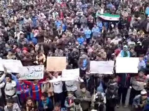 فري برس مظاهرة جبل الزاوية وألف تحية للجامعة العربية 13 11 2011