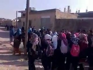 فري برس   جاسم مظاهرة طلاب الحرية في جاسم 14 11 2011