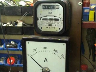 kWh meter in distress at 350 Amps !!