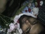 فري برس   بصر الحرير حوران جثمان الشهيدين محمد الحريري وزهير الحريري 15 11 2011