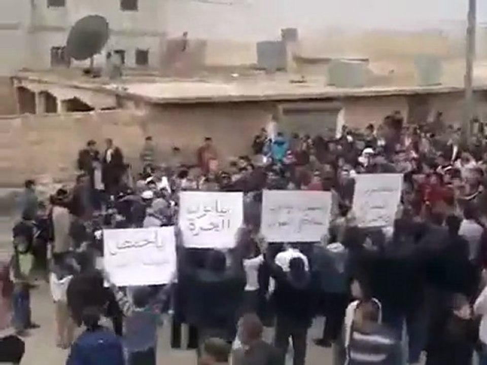 فري برس   حلب   بيانون    مسائية لنصرة تل رفعت 18 11 2011