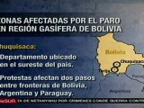 Bolivia: Paro afecta a departamentos Tarija y Chuquisaca