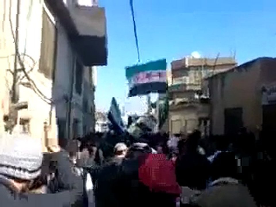 فري برس   دمشق   برزة   جمعة طرد السفراء 18 11 2011