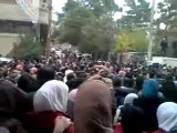 فري برس   ريف دمشق يبرود مشاركة الحرائر اثناء زفاف الشهيد خالد النمر 18 11 2011