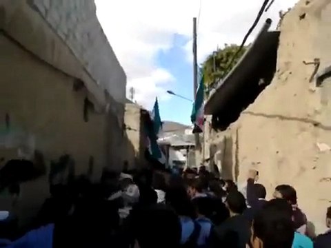 فري برس دمشق برزة مظاهرات الاحرار في أحد الطفل السوري 20 11 2011 جـ2