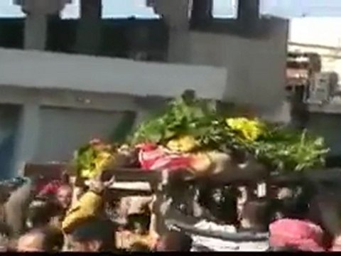 فري برس حمص القصير مراسم زفاف الشهيد خالد خرما 21 11 2011