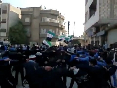 فري برس دمشق برزة البلد مظاهرة طلابية 23 11 2011 ج1