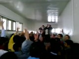 فري برس   حماة تظاهرة طلابية في ثانوية عثمان الحوراني تطالب باعدام الرئيس 23 11 2011 ج2
