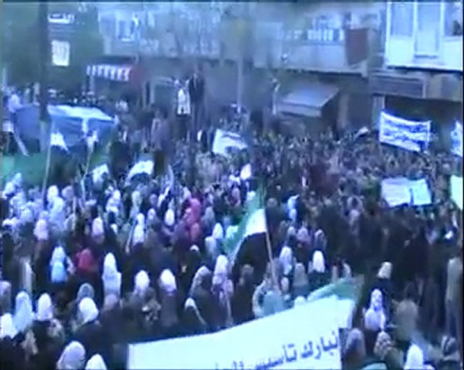 فري برس   حمص حي الخالدية اربعاء السلم الاهلي 23 11 2011