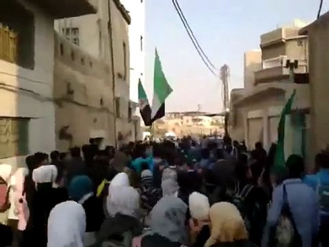فري برس دمشق برزة مظاهرة طلابية 24 11 2011 ج1