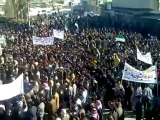 فري برس   ادلب جرجناز جمعة الجيش الحر يحميني حشود هائلة 25 11 2011