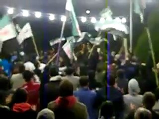 فري برس   مظاهرات سورية حمص حي الإنشاءات 26 11 2011