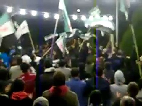 فري برس مظاهرات سورية حمص حي الإنشاءات 26 11 2011