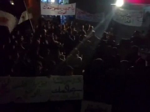 فري برس إدلب قرية طعوم مظاهرة حاشدة وهتافتات رائعة 27 11 2011