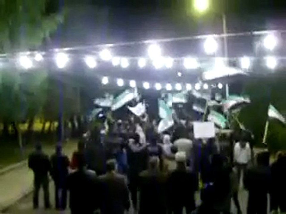 مظاهرات سورية حمص 28 11 2011 مسائية حي الإنشاءات