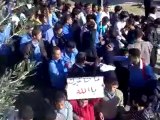 فري برس   درعا نمرمظاهرة طلابية تطالب بإعدام الرئيس29 11 2011