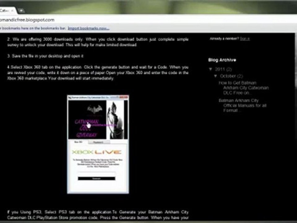 Batman Arkham City Catwoman Character Pack DLC Free Giveaway