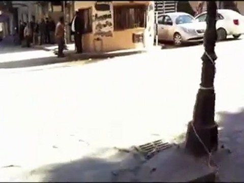فري برس مدينة ادلب اطلاق رصاص حي سوق الصاغة 30 11 2011