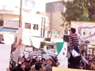 فري برس   اعتصام مثقفي مدينة ادلب 5 12 2011