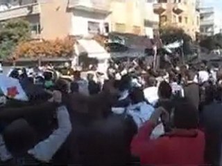 فري برس   حمص الغوطة مظاهرة بعد تشييع الشهيد الشاب زياد 6 12 2011