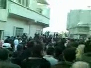 فري برس   مدينة التل تشيع الشهيد محمد خضر الغبرة 10 12 2011