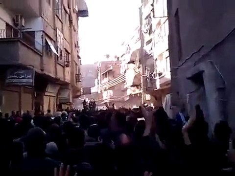 فري برس ريف دمشق زملكا تشييع الشهيد البطل محمد رسلان 10 12 2011 ج2