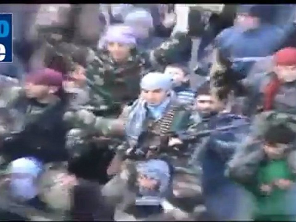 Syrian troops retreating