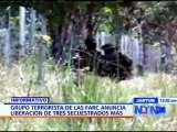 Las FARC revelan los nombres de tres secuestrados más que serian liberados