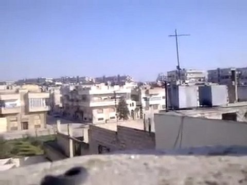 فري برس حماة اصوات إطلاق النار في حي طريق حلب 16 12 2011