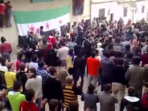 حماه - حي الحميدية - نصرة لاهل ادلب ودرعا وحمص وللشام...