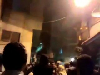 فري برس   دمشق الصالحية الحارة الجديدة مظاهرة مسائية 31 12 2011