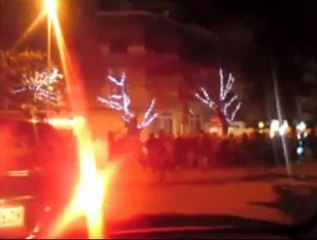 فري برس   مظاهرة في ساحة الشهبندر وسط العاصمة دمشق 2 1 2012