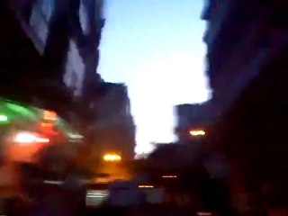فري برس   دمشق ـ حي الشويكة  مظاهرة بجانب مسجد عوف 8 01 2012