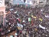 فري برس   مدينة ادلب جمعة دعم الجيش السوري الحر 13 1 2012 ج1