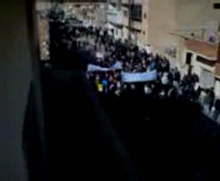 فري برس الحسكة غويران الالف يتظاهرون نصرة للزبداني 20 1 2012