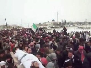 فري برس   ادلب حزانو تشييع الشهيد عبد الرحمن حبلص 22 1 2012 ج1
