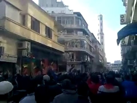 فري برس مظاهرة طلاب جامعة خالد بن الوليد بالدبلان 7 12 2011