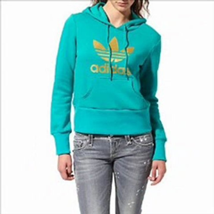 Adidas Little Girls' Adidas Velour Hooded Zip Front Tunic Jacket