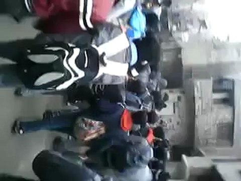 فري برس دمشق الحجر الأسود مظاهرة طلابية 8 12 2011 ج1