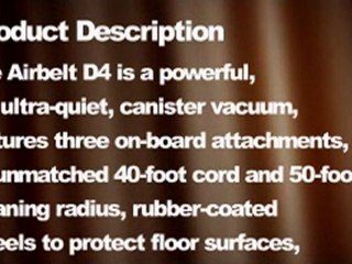 SEBO Airbelt D4 Premium Canister Vacuum Powerhead, Black